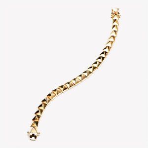 Eddie Borgo Small Pyramid Bracelet Gold